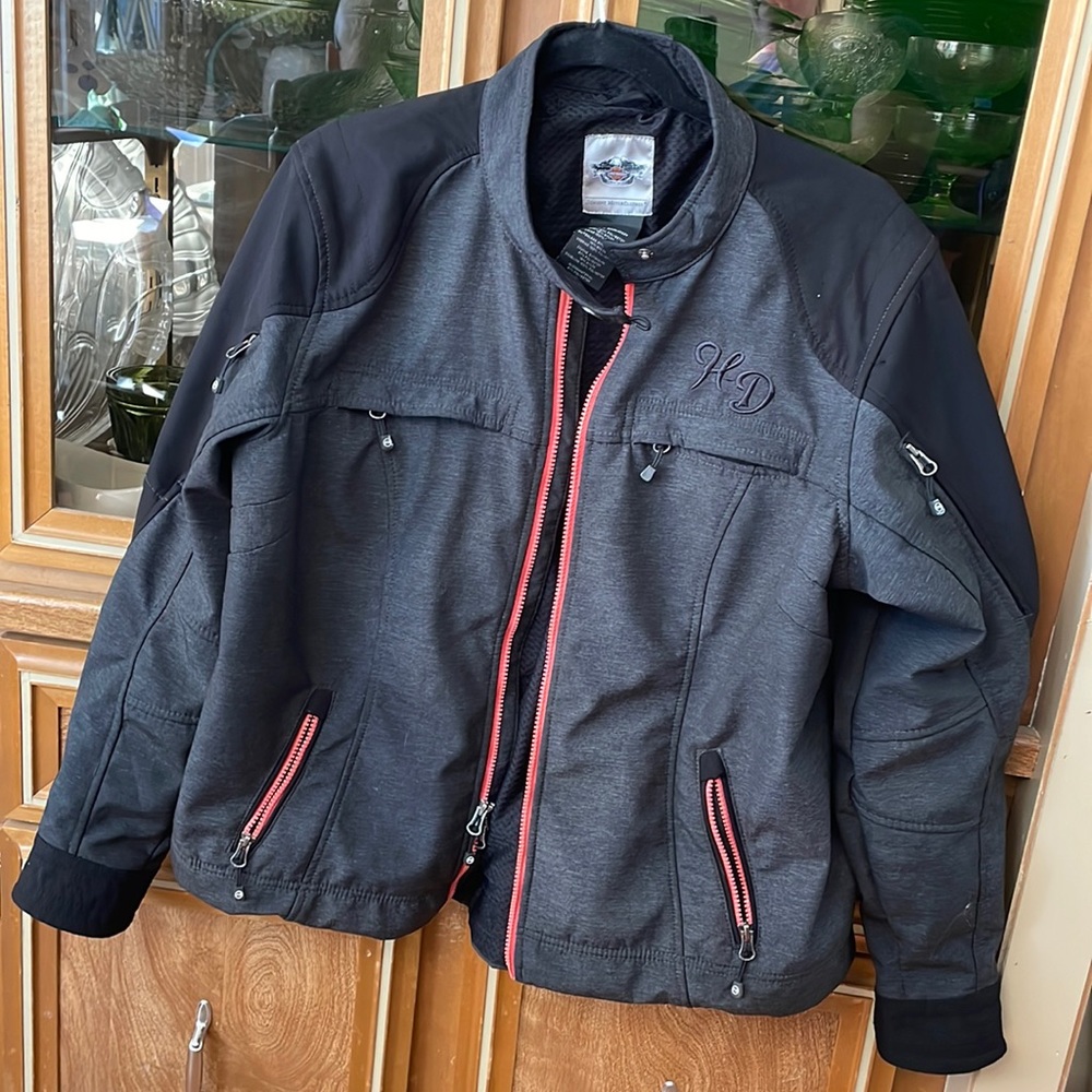 XL Grey/Black ladies Harley Davidson Riding Jacket